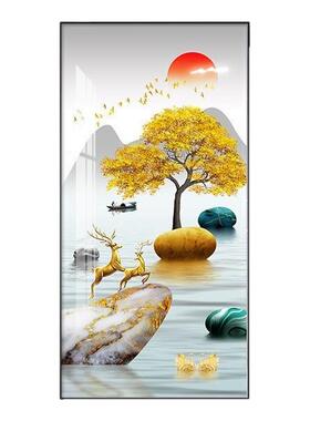 墙壁挂画新中式玄幻走廊过道壁画