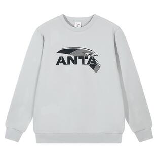 安踏儿童卫衣男童长袖2026春季新款潮流圆领套头打底衫休闲运动服