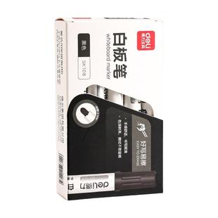 得力可擦白板笔可擦写黑板写字笔粗头特大号易擦写字板专用黑色笔无毒教师大容量玻璃