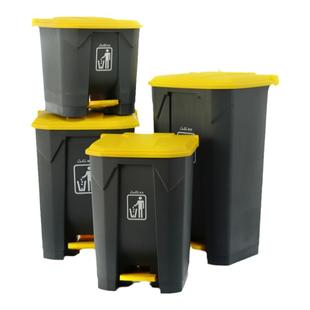 白云超宝大号垃圾桶脚踩踏式翻盖商场物业清洁有盖带盖医疗垃圾箱