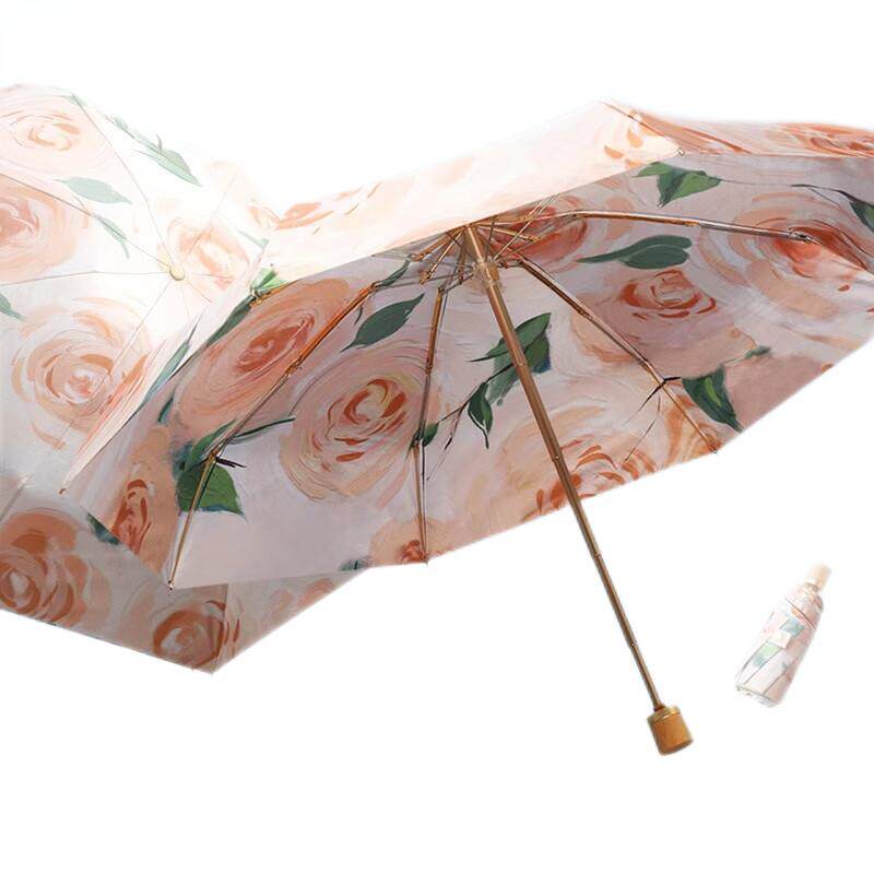 8骨双层双面花防晒小巧晴雨伞