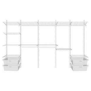 金属衣柜开放式砌墙衣帽间卧室壁挂上墙侧挂衣杆服装衣橱层板架子