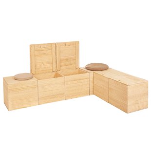 定做实木箱子储物箱拼接床小户型榻榻米木箱拼床可坐收纳箱加宽床