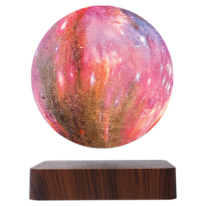 磁悬浮水晶球行星灯科幻礼物