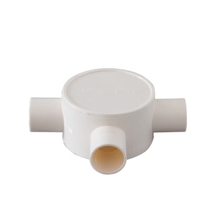 pvc线管分线盒圆型方形带盖吊顶司令箱16 20 25孔一二三四曲通叉