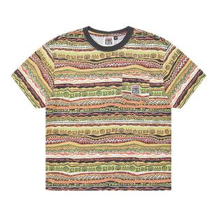 VISION童装 复刻历史图腾阿兹特克纹样微落肩宽松短袖T恤男女同款