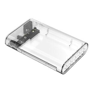 华顾 新品2.5/3.5英寸SATA透明移动硬盘盒机械固态硬盘外接盒通用