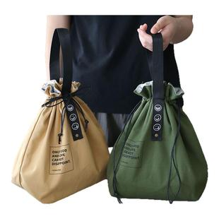 JOJO'S L. PD.杂货先生.便当袋ins束口字母织带保温餐包 | 车凑