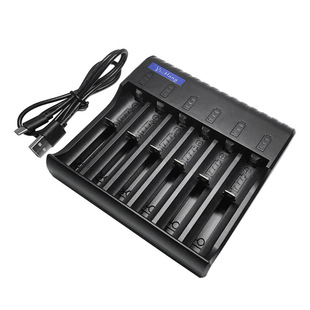 充电宝锂电池充电器18650智能快充26650通用10400/16340六槽18350