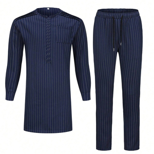 民族风长袖衬衫长裤套装男商务休闲时尚套装African Men Clothing