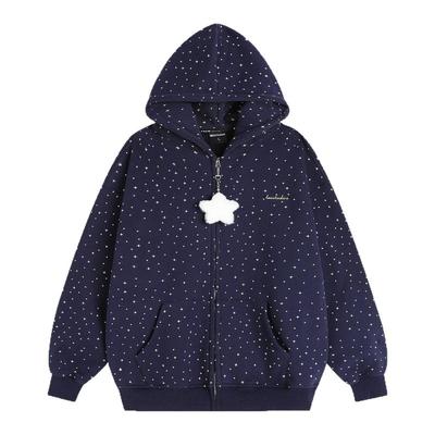 INSstudios星星满印加绒连帽卫衣