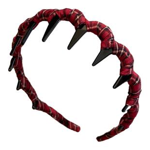 红色发箍女款2025新款高颅顶洗脸专用带齿头箍气质发带压发卡头饰