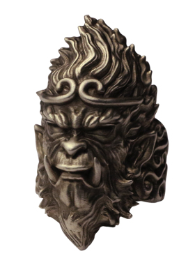 戒指环925纯银原创男孙悟空大圣