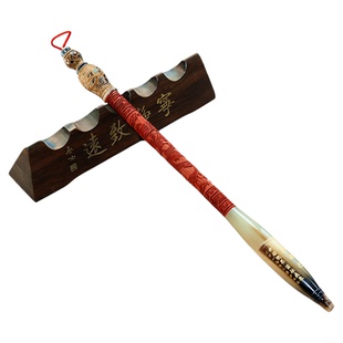 吉祥童子宝宝满月理发收藏制作胎毛笔宝宝纪念品J-11紫檀龙兴华夏