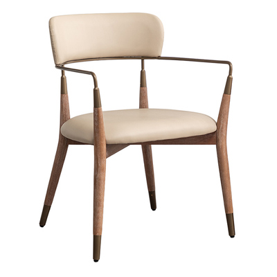 实木极简风休闲餐椅休闲椅