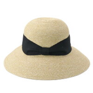 日本Irodori人气款编织草帽防晒遮阳夏帽UVCUT可折叠可调带风绳UP