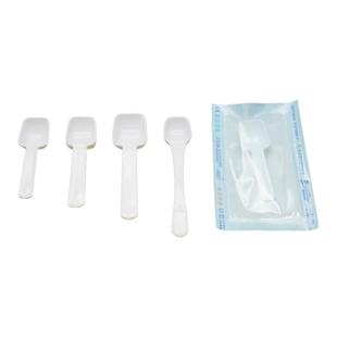 一次性无菌短柄取样勺PP短柄粉末取样器辐照灭菌样品勺3-10ml