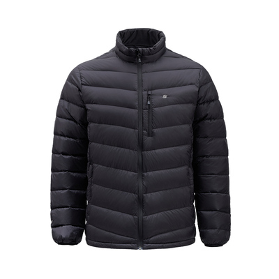 君羽2025新款800蓬95白鹅绒羽绒服男短款立领超轻鹅绒外套J52325