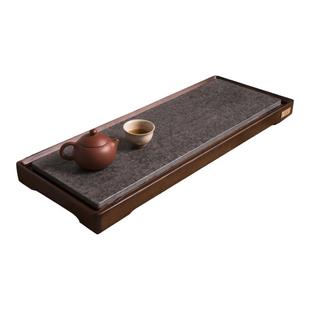 祥福朴尘现代干湿两用乌金石高端竹制家用干泡台茶台茶具茶海茶盘