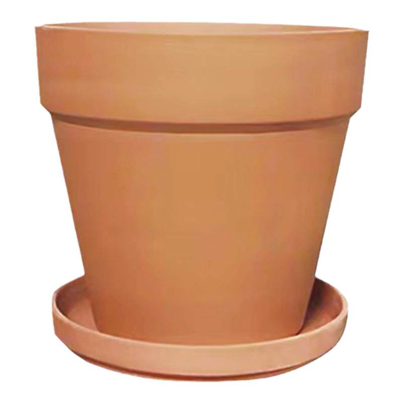 室内植物带托盘红陶花盆清仓包邮