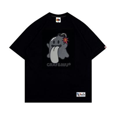 GRAF&WU官方正品可爱鬼重磅短袖