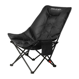 新型户外折叠椅午休躺椅新款懒人椅子可两用月亮椅阳台晒太阳专用