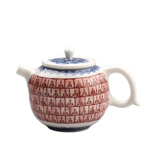 陶迷仿敦煌壁画茶壶创意千佛盖碗三才碗复古陶瓷功夫茶具茶杯套装