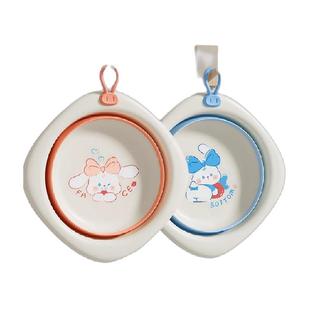 包邮】爱贝迪拉婴儿可折叠洗脸盆儿童洗屁屁股新生儿小盆子