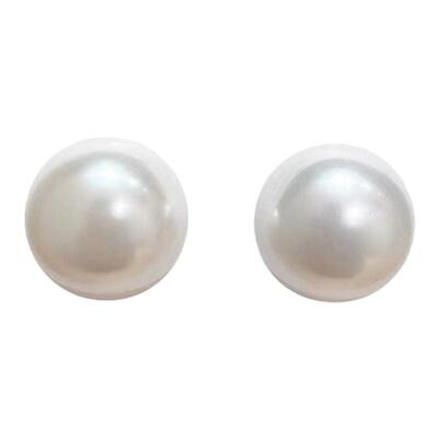 fever高亮玻璃珍珠银针耳钉耳夹