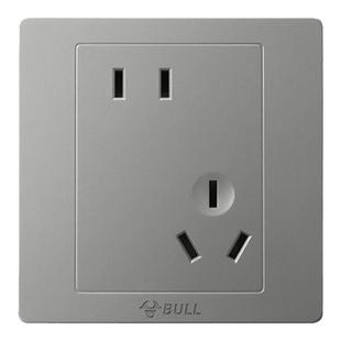 公牛开关插座面板家用空调16A五孔插座10A面板86型带USB暗装G07灰