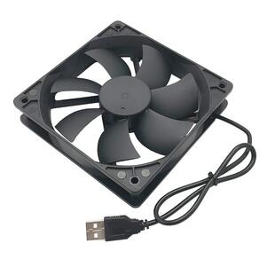 USB散热风扇路由器机顶盒电视猫散热通风12cm静音8CM厘米散热排风降温5V迷你台式电脑USB接口机箱风扇多用途