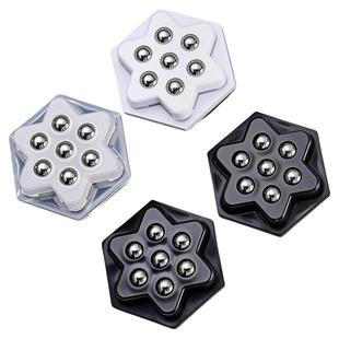 新款雪花万向轮七珠轮免打孔粘贴式家具底部滚珠耐用五金承重脚轮