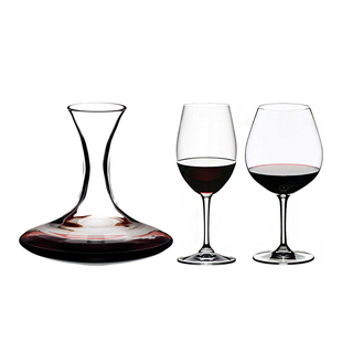 RIEDEL 沃特醒酒器ACCANTO奥地利进口水晶玻璃高脚红白葡萄酒杯