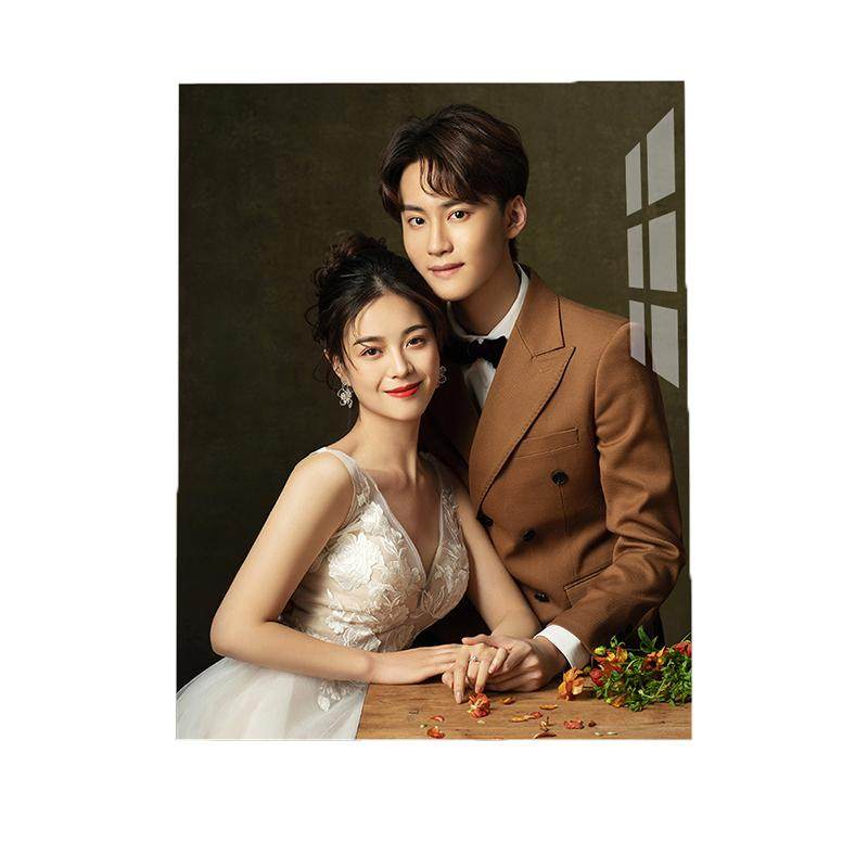 婚纱照相框摆台高级感照片定制结婚照全家福宝宝照创意多宫格桌摆