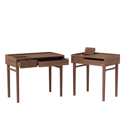 氛围橱窗黑胡桃木小书桌