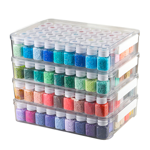 Mriya拼豆收纳盒收纳瓶分装盒子亚克力分装袋防水防尘拼豆工具