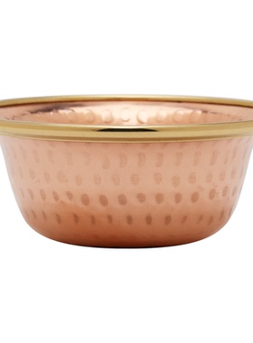 藏式红铜锤纹佛前供水杯上供水碗