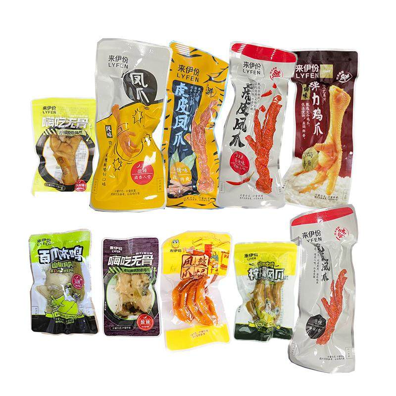 来伊份卤味凤爪弹力鸡翅鸡肉包装