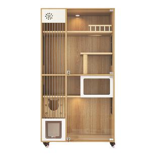 首单立减猫别墅实木猫笼子超大自由空间猫屋家用豪华猫柜全景猫舍