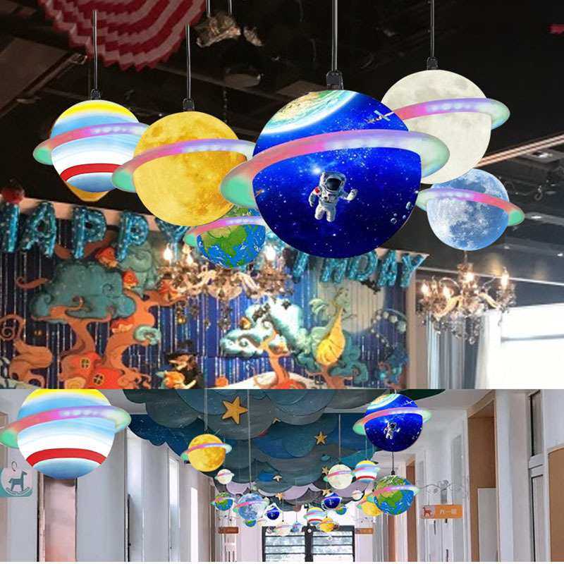 led星球灯月球灯满天星装饰灯彩灯串灯造型树木户外街道亮化工程