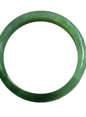 青青隆和斋老坑鱼戏碧玉手镯