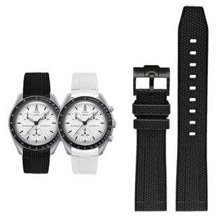 适配swatch欧米茄联名表带1965地相史努比Moonswatch蓝月土星木星