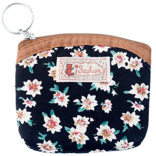 迷你小钱包布艺小清新钥匙包拉链硬币包学生校园卡包可放口袋夏天