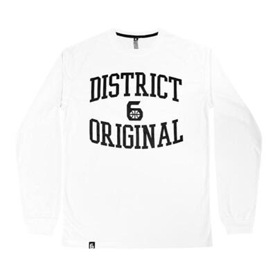 第六区长袖印花T恤街球试训上衣