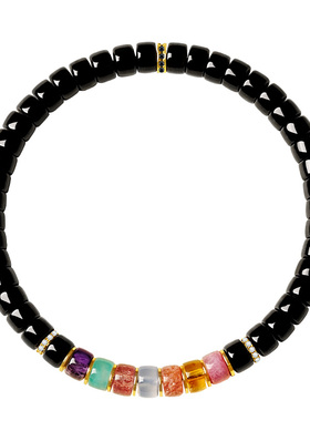 宫里上新黑碧玺手链生日礼物