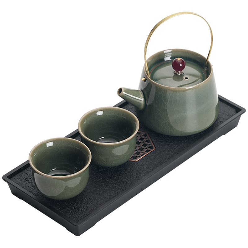 言元茶具套装个人专用泡茶壶茶杯