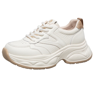 康奈女鞋2026春季新款时尚厚底增高软底老爹鞋女百搭休闲运动鞋子