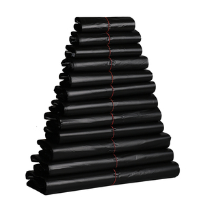 黑色塑料袋手提式马甲背心胶袋大中小号购物袋一次性垃圾方便袋