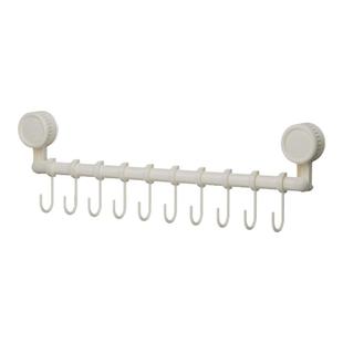 吸盘滑轨挂钩厨房一排无痕免打孔承重挂钩门后墙面衣柜卫生间挂架