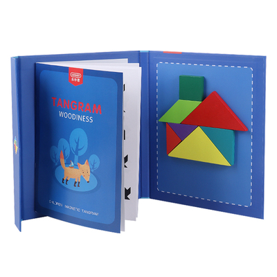 七巧板磁力拼图3到6岁小学生专用